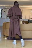 Mercer Soft Twill Trench Mahogany /20 =